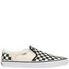 VANS MENS ASHER SLIP ON TRAINER - BLACK NATURAL