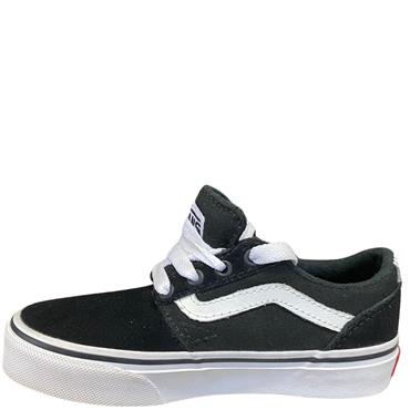 VANS BOYS CHAPMAN TIE SHOE - BLACK WHITE