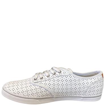VANS LDS ATWOOD LOW PERF TIE SHOE - WHITE