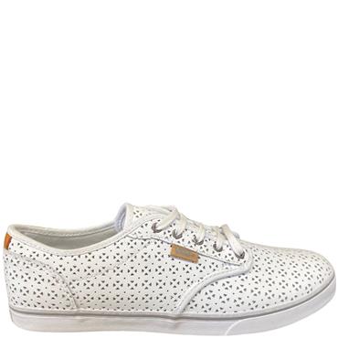 VANS LDS ATWOOD LOW PERF TIE SHOE - WHITE