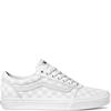 VANS WOMENS WARD LACE TRAINER - WHITE CHECKER