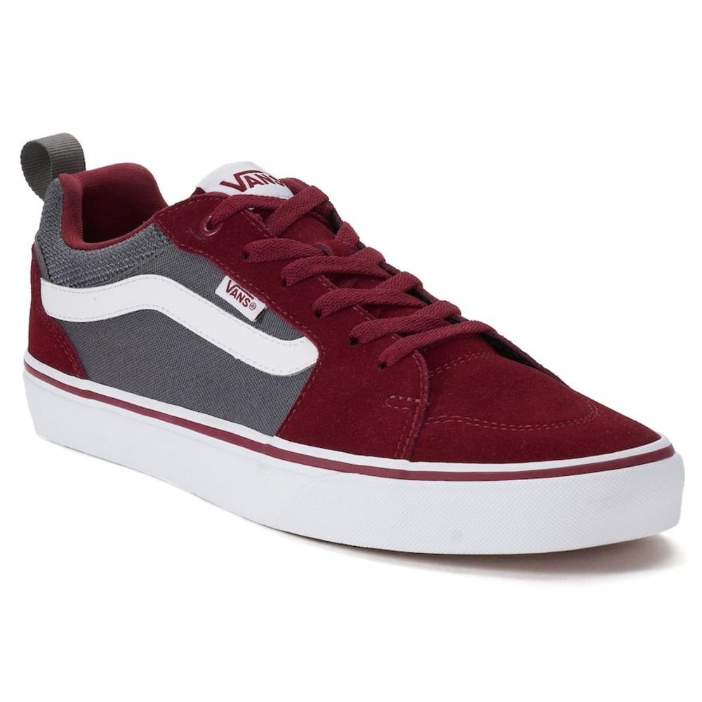 VANS MENS OLD SKOOL FILMORE LACE TRAINER BURGUNDY GREY Paul Byron