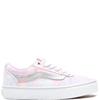 VANS GIRLS WARD LACE TRAINER - GLITTER WHITE