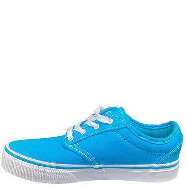 VANS TIE KIDS SHOE - BLUE WHITE