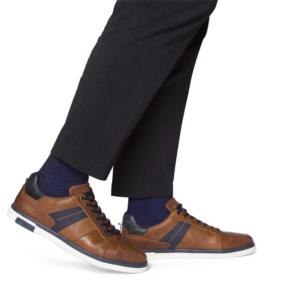 Tommy Bowe Mens Lace Casual Shoe Tan Navy Paul Byron Shoes Ireland