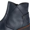 RIEKER WOMENS WEDGE ZIP ANKLE BOOT - BLUE