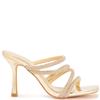 TRUFFLE WOMENS MID HEEL SANDAL - GOLD