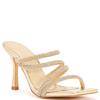 TRUFFLE WOMENS MID HEEL SANDAL - GOLD