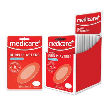 MEDICARE BURN PLASTERS 6S DISPLAY OF 16