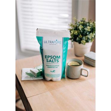 ULTRAPURE EPSOM SALTS & EUCALYPTUS ESSENTIAL OIL 1KG