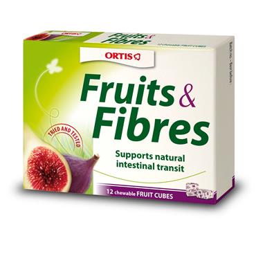 ORTIS FRUIT N FIBRE CUBES 12S