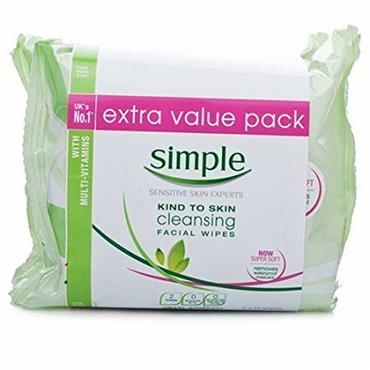 SIMPLE FACIAL CLEANSING WIPES TWINPACK 2X25S