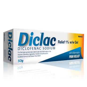 DICLAC RELIEF 1% GEL DICLOFENAC 50 G ROWA PH ONLY