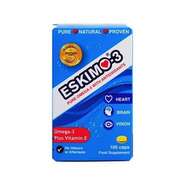 ESKIMO OIL ESKIMO 3 WITH VITAMIN E 105 CAPS