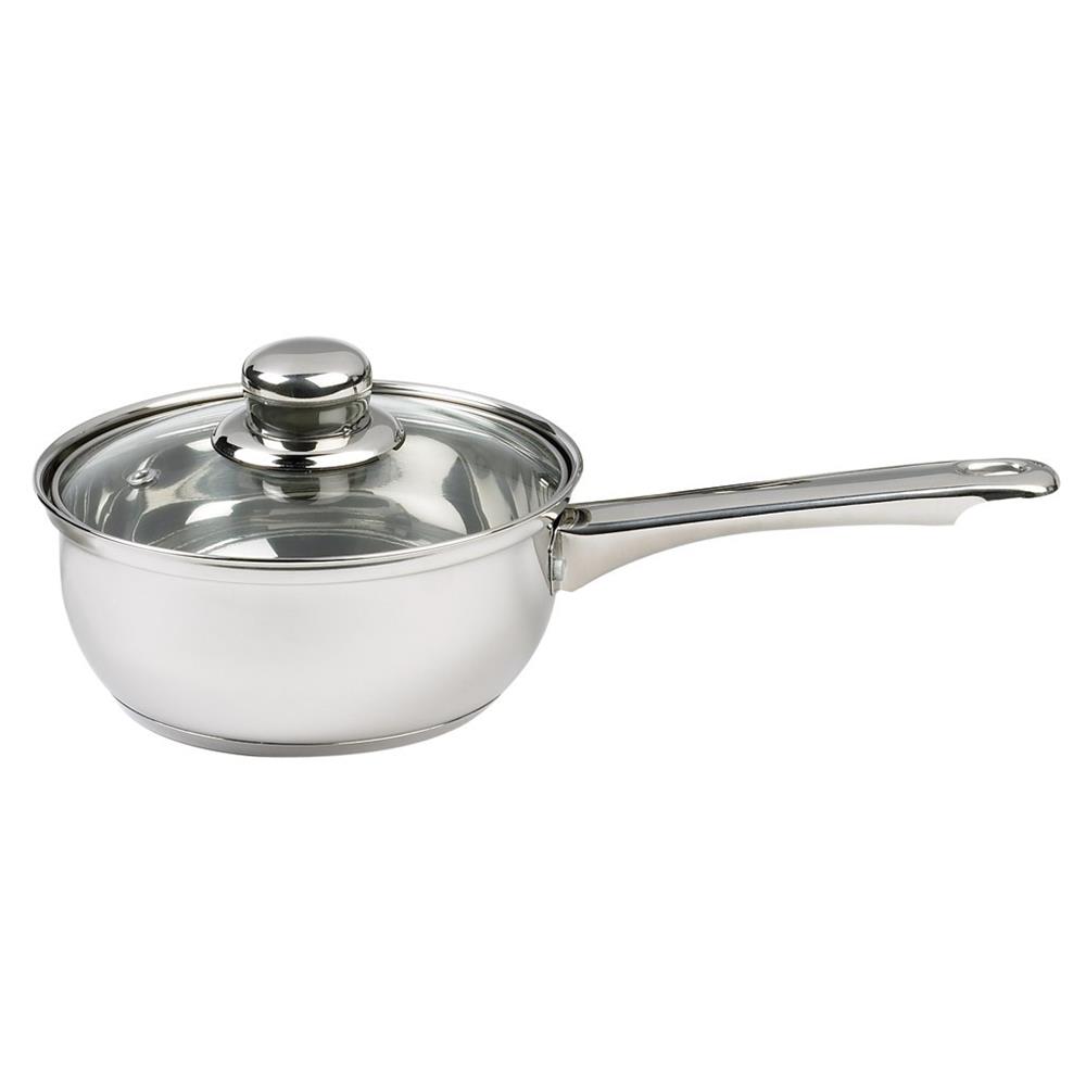 Sabichi 18cm Essential Saucepan with Glass Lid (Induction Base) Your