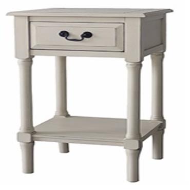 Home Inspirations Antique Cream One Drawer Hall Table With Shelf