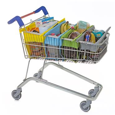 Trolley Bags Express - Set Of 4 Bags For Shallow Trolleys (Pastel)