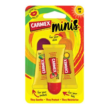 Carmex Mini Tubes - 3 Pack