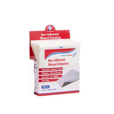 PharmaCare Sterile Non- Adherent Dressing 10X10cm - 30 Pack