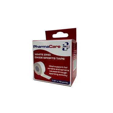 Pharmacare White Zinc Oxide Sports Tape 2'' x 10 yd