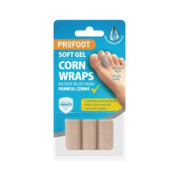 ProFoot Soft Gel Corn Wraps - 3 Pack