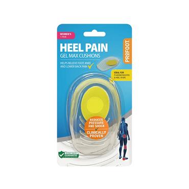ProFoot Heel Pain Gel Max Cushions - Women's 1 Pair