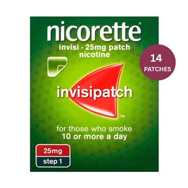 Nicorette Step 1 25Mg Invisipatch - 14 Patches