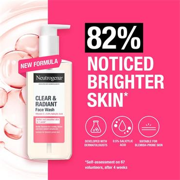 Neutrogena Clear & Radiant Face Wash - 200Ml