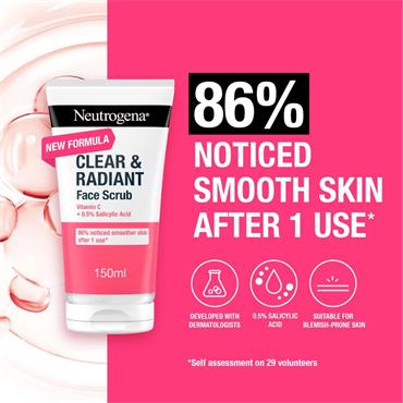 Neutrogena Clear & Radiant Face Scrub - 150Ml