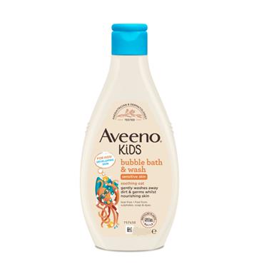 Aveeno Kids Bubble Bath And Wash 400ml 