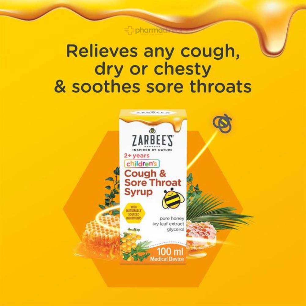 ZARBEE'S Children's Cough & Sore Throat Syrup 100ml