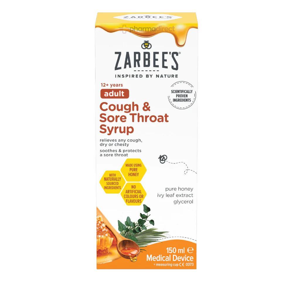 ZARBEE'S Adult Cough & Sore Throat Syrup 150ml