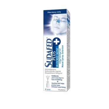 Sudafed Plus 1mg/ml + 50mg/ml Nasal Spray Solution