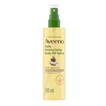 Aveeno Daily Moisturising Body Oil Spray Cocoa Butter Vanilla Scent - 200ml