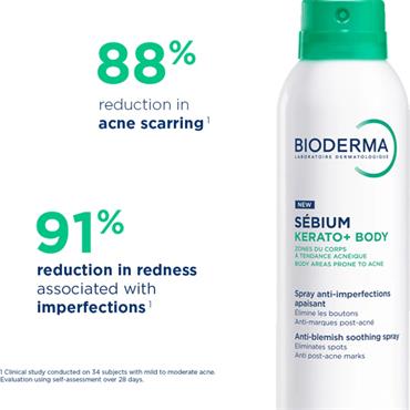 Bioderma Sebium Kerato+ Body Anti-Blemish Soothing Spray - 150Ml