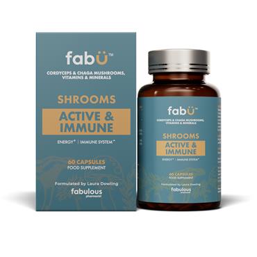 Fabu By Laura Dowling Shrooms Active&Immune - 60 Capsules 