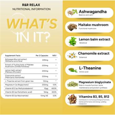 R&R Relax 60 Capsules 