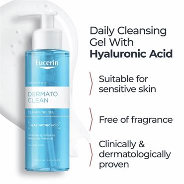 Eucerin Dermato-Clean Hyaluron Cleansing Gel - 200ml