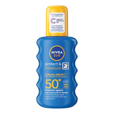 Nivea Sun Protect & Moisture Spf 50+ Spray - 200Ml