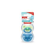 NUK Signature Soothers Blue 6-18 M- 2 Pack 