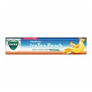 Vicks Ice Tea Peach Lozenges With Menthol 42g - Sugar Free