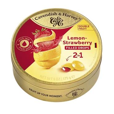 Cavendish & Harvey Lemon & Strawberry Drops - 175 g