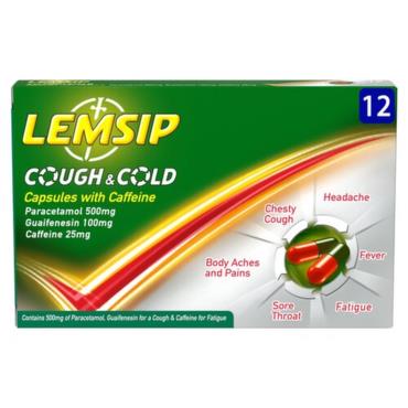 Lemsip Cough & Cold  - 12 Capsules 