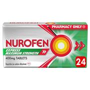Nurofen Express Maximum Strength Ibuprofen 400mg 24 Pack