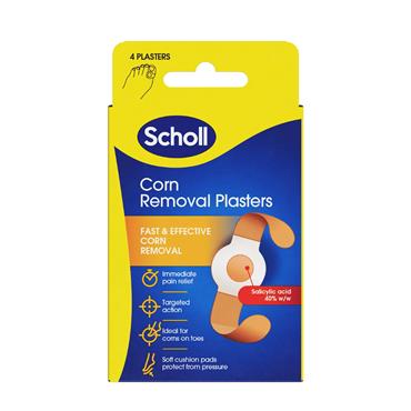 Scholl Corn Removal Plasters - 4 Pack