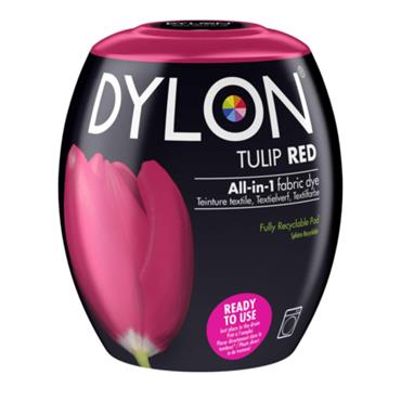 Dylon All-in-1 Fabric Dye Machine Pod - Tulip Red 350g