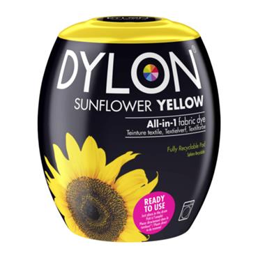 Dylon All-in-1 Fabric Dye Machine Pod - Sunflower Yellow 350g