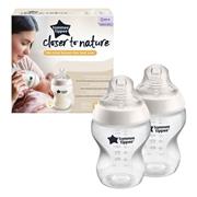 Tommee Tippee Closer To Nature Bottles 0m+  - 2x260ml