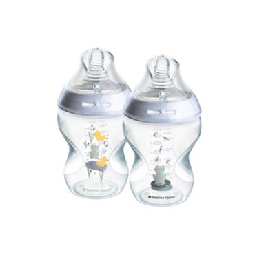Tommee Tippee Natural Start Decorated Bottles - 260Ml (2 Pack) 