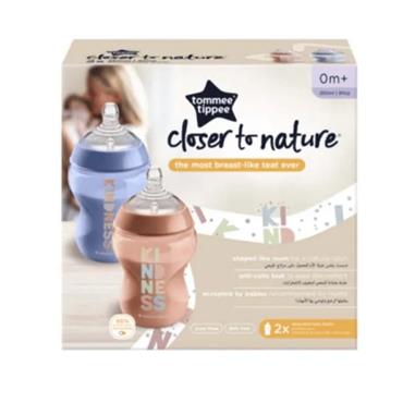 Tommee Tippee Closer To Nature Decorated Bottles - 260Ml (2 Pack)